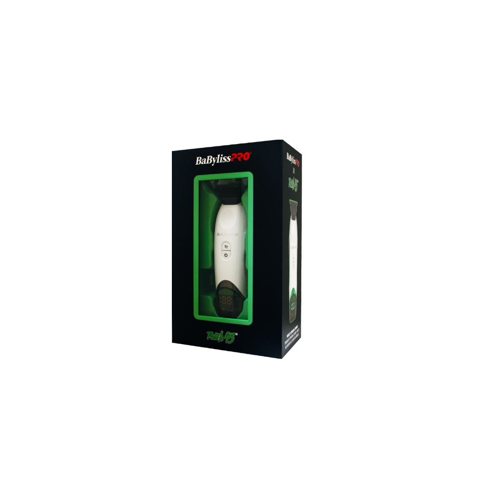 Authentic supplier packaging for BaBylissPRO × Tomb45 White Wireless-Charging Trimmer — FXT45TTW