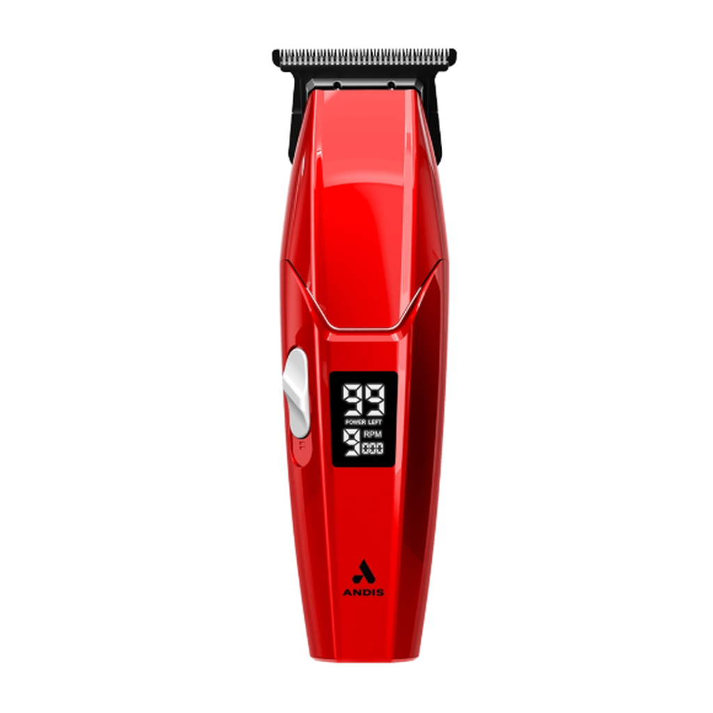 Andis Talon Cordless Trimmer Red – authentic front-view product photo on white background
