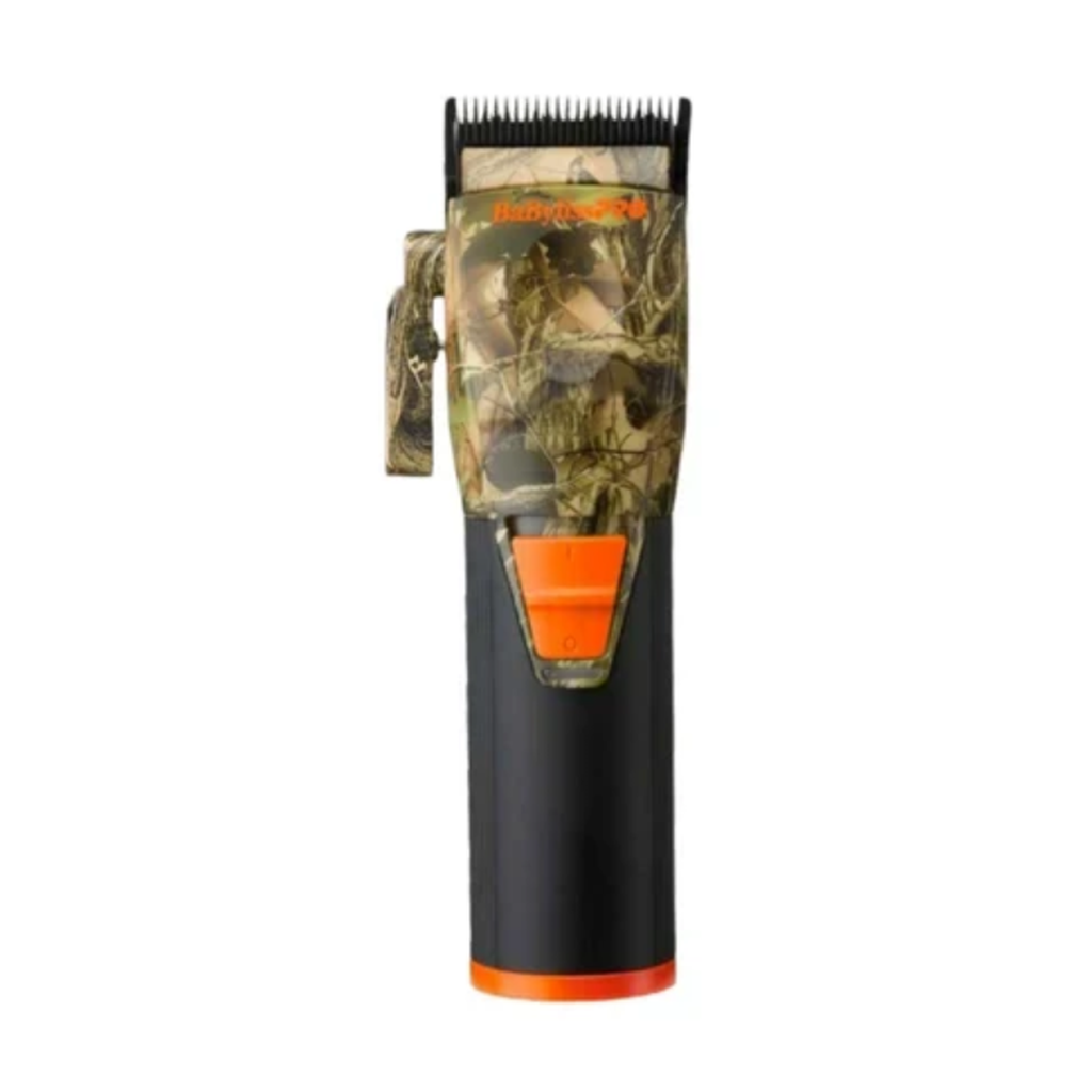 BaBylissPRO COREFX Cordless Clipper FX86CAM limited-edition camouflage finish, authentic original front-view photo on white background