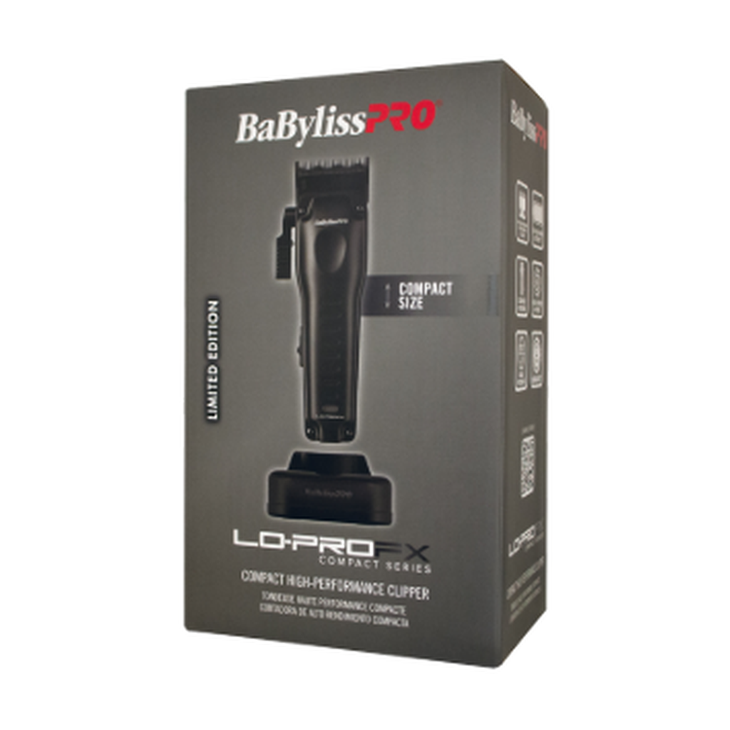 BaBylissPRO LO-PROFX Compact Series clipper black FX82MB limited edition original retail box front