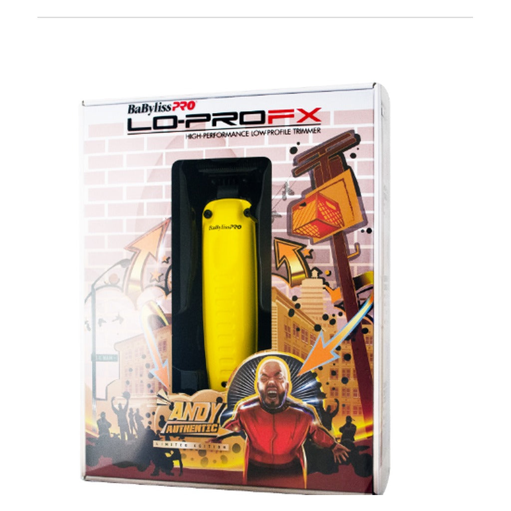 BaBylissPRO FX726YI Yellow Andy Authentic Limited Edition LO-PROFX Trimmer authentic packaging