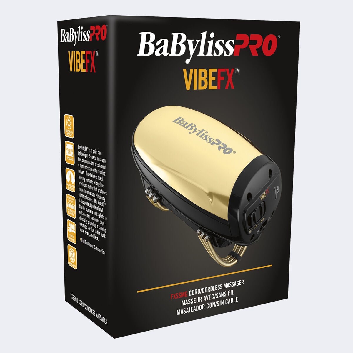 BaBylissPRO VibeFX Gold massager