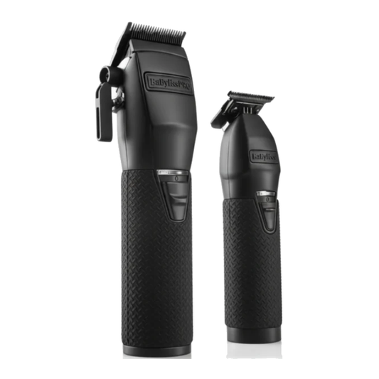 BaBylissPRO BLACKFX+ Clipper & Trimmer Combo – Matte Black (FXCTMBPK)