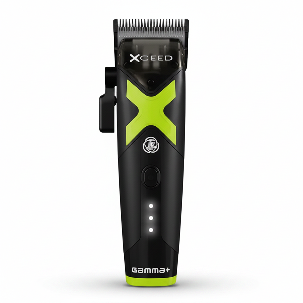 Gamma+ XCEED Cordless Clipper - Black and Green