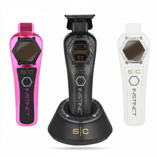 StyleCraft Instinct Metal Edition Clipper - Pink, Black, and White