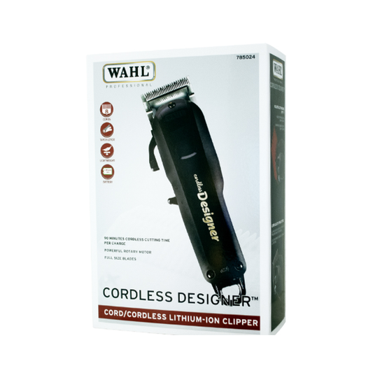 Authentic Wahl Professional Cordless Designer #08591 packaging